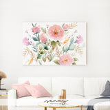 Large ready to hang canvas Keira Garden artwork wall art made in Ontario Canada by Senay Studio 