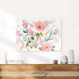 Keira Garden floral artwork canvas wall art by SenayStudio.com