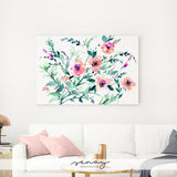 Louise floral artwork ready to hang wall art made in Ontario Canada by Senay Studio