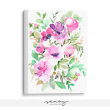 Rosalie beautiful floral painting by Senay, wall art made in Ontario Canada senaystudio.com