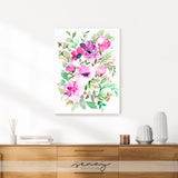 Rosalie beautiful floral painting by Senay, wall art made in Ontario Canada senaystudio.com