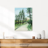 Beautiful watercolour painting by Senay, gallery style stretched canvas wall art made in Ontario Canada senaystudio.com