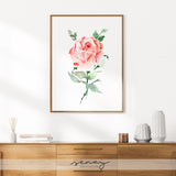 Rose watercolour painting by Senay Studio, senaystudio.com