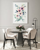 Beautiful Large Scale Watercolour Floral Print at senaystudio.com Free Shipping 