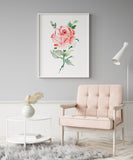 Large Scale Giclée Watercolour Floral Art Prints by SenayStudio.com | Free Shipping