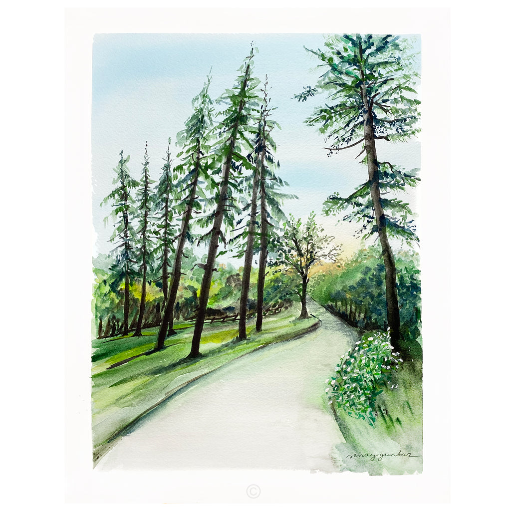 Walk in the Park original painting