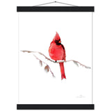 Red Cardinal Art Print & Hanger