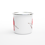 Red Cardinal Enamel Mug 12oz