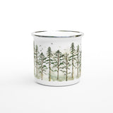 Woodland Trees Enamel Mug 12oz