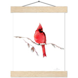 Red Cardinal Art Print & Hanger