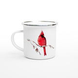 Red Cardinal Enamel Mug 12oz