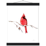 Red Cardinal Art Print & Hanger