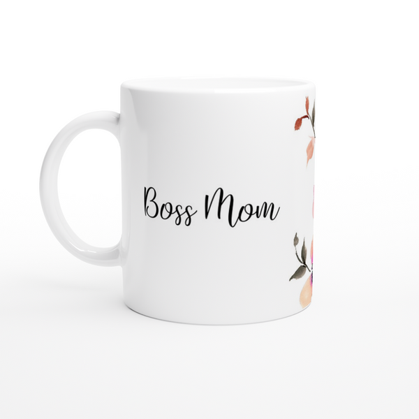 Boss Mom & Dawn Flowers Mug 11oz