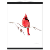 Red Cardinal Art Print & Hanger