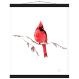 Red Cardinal Art Print & Hanger