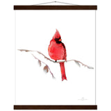 Red Cardinal Art Print & Hanger