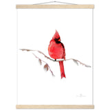 Red Cardinal Art Print & Hanger