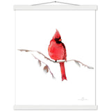 Red Cardinal Art Print & Hanger