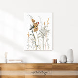 European goldfich bird artwork and ready to hang high quality stretched canvas artwork by Senay Studio 