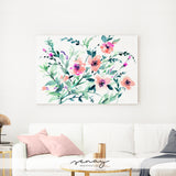 Louise floral artwork ready to hang wall art made in Ontario Canada by Senay Studio 