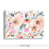 Melodi artwork lovely floral canvas wall art at senaystudio.com