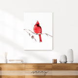 Red Cardinal wall art made in Ontario Canada by Senay Studio 