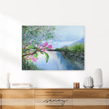 Beautiful watercolour painting by Senay, gallery style stretched canvas wall art made in Ontario Canada senaystudio.com