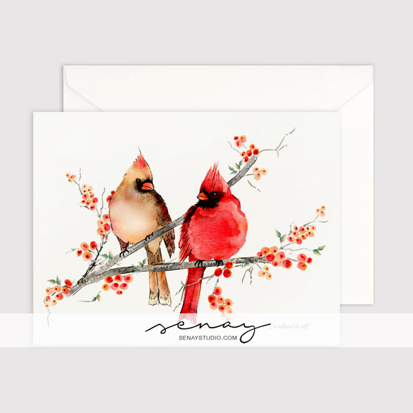 Cardinal Birds greeting card