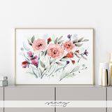 Amy Beautiful Watercolour Floral Giclée Art Print by Senay Studio