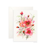Beautiful Rosabella blank card by Senay Design Studio, floral greeting card  perfect for Mother's Day