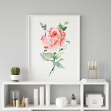 Beautiful Watercolour Rose Art Prints by SenayStudio.com | Free Shipping