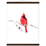 Red Cardinal Art Print & Hanger