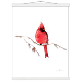 Red Cardinal Art Print & Hanger