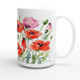Poppy Garden Mug 15oz