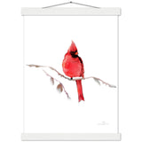 Red Cardinal Art Print & Hanger