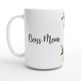 Boss Mom & Dawn Flowers Mug 15oz