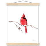 Red Cardinal Art Print & Hanger